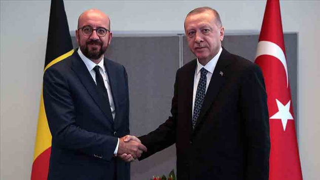Cumhurbaşkanı Erdoğan, AB Konseyi Başkanı Michel ile görüştü