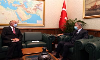 Bakan Akar, Belçika’nın Ankara Büyükelçisi Paul Huynen’i Kabul Etti