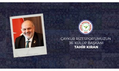 Çaykur Rizespor 36. Kulüp Başkanı Tahir Kıran ` a Tebrik Mesajı