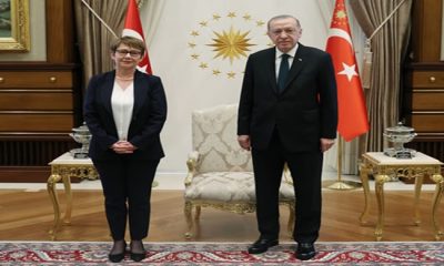 Cumhurbaşkanı Erdoğan, Avrupa İmar ve Kalkınma Bankası Başkanı Renaud-Basso’yu kabul etti