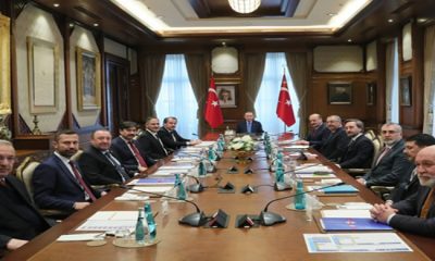 Cumhurbaşkanı Erdoğan, Çalışma ve Sosyal Güvenlik Bakanı Bilgin ile Memur-Sen heyetini kabul etti
