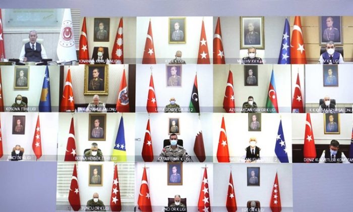 Millî Savunma Bakanı Hulusi Akar Başkanlığında Video Telekonferans Yöntemiyle Toplantı Yapıldı