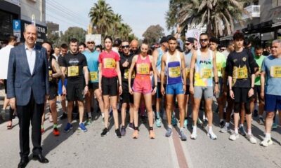 Cumhurbaşkanı Ersin Tatar, Cumhurbaşkanlığı himayelerinde düzenlenen “Ares City Run” yol koşusu etkinliğine katıldı