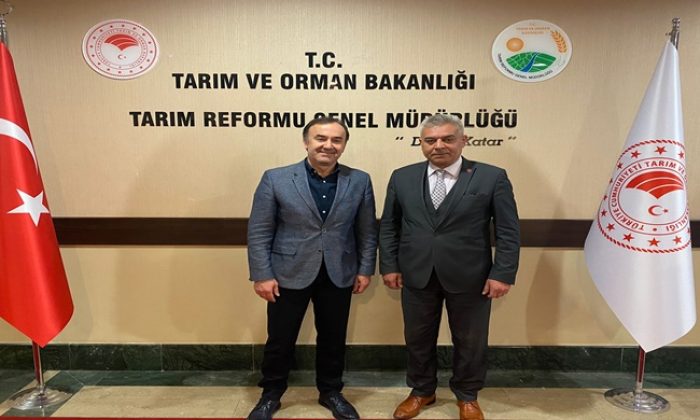 ALİ SÖKMEN ‘DEN TARIM REFORMU GENEL MÜDÜRÜ KERİM ÜSTÜN `E ZİYARET