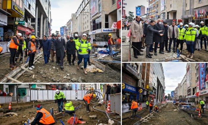 BAŞKAN ZORLUOĞLU MARAŞ CADDESİ İLE YAKINDAN İLGİLENİYOR