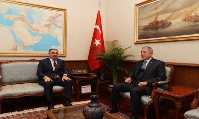 Millî Savunma Bakanı Hulusi Akar, Kardeş Ülke Azerbaycan’ın Ankara Büyükelçisi Reşad Mammodov’u Kabul Etti