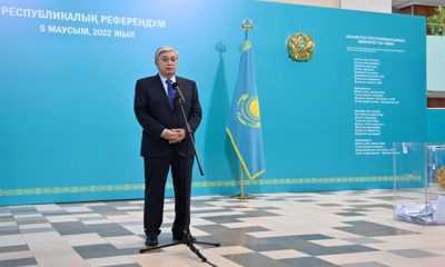 Президент Қасым-Жомарт Тоқаев республикалық референдумда дауыс берді