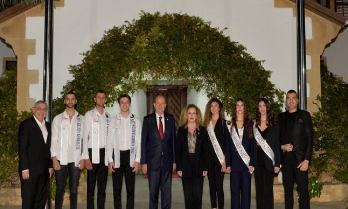 Cumhurbaşkanı Ersin Tatar, Miss Kuzey Kıbrıs ve Bay Kuzey Kıbrıs güzellik yarışmalarında bu yıl dereceye girenleri kabul etti