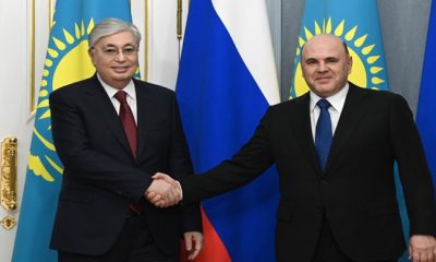 Глава государства встретился с Председателем Правительства России Михаилом Мишустиным