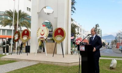 Cumhurbaşkanı Ersin Tatar, Küçük Kaymaklı’da şehit düşenler ve mücadelenin simge isimlerinden Şehit Hüseyin Ruso için düzenlenen anma törenine katıldı