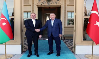 CumhurbaÅŸkanÄ± ErdoÄŸan, Azerbaycan CumhurbaÅŸkanÄ± Aliyev ile bir araya geldi