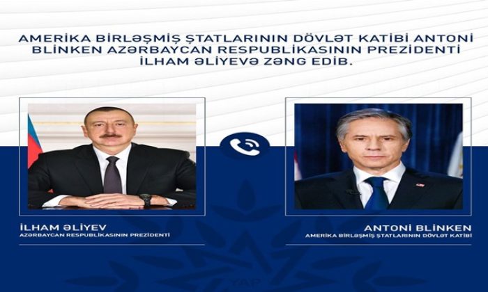 ABŞ Dövlət katibi Antoni Blinken İlham Əliyevə zəng edib