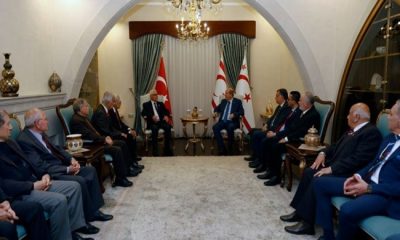Cumhurbaşkanı Ersin Tatar, Celal Bayar başkanlığındaki TMT Mücahitler Derneği Genel Merkez Yönetim Kurulu üyelerini kabul etti