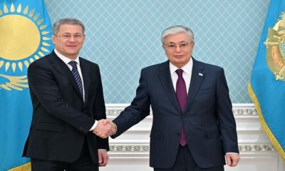 Kassym-Jomart Tokayev, Başkurdistan Cumhuriyeti Devlet Başkanı Radiy Habirov’u kabul etti