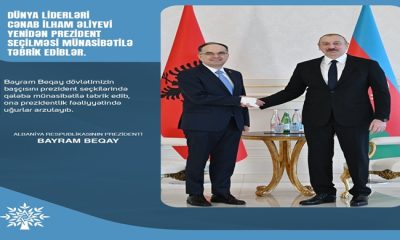 Arnavutluk Cumhurbaşkanı Bayram Begay, İlham Aliyev’i aradı