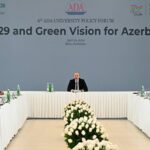 İlham Aliyev ADA Üniversitesi’nde “COP29 ve Azerbaycan için Yeşil Vizyon” konulu uluslararası foruma katıldı