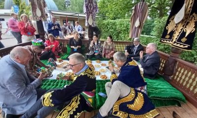 Opening ceremony of the Tajik national teahouse in Austria