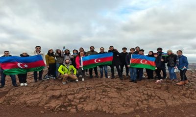 Şotlandiyanın “Arthur’s Seat” zirvəsində Azərbaycan bayrağı dalğalandırılıb